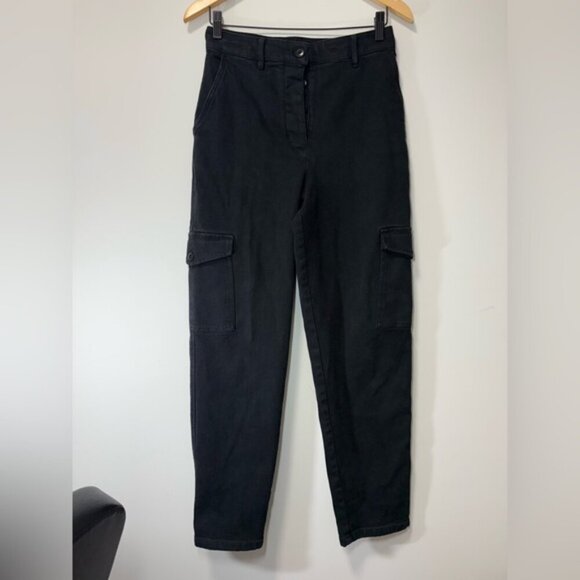 Aritzia Wilfred Free Black Modern Cargo Pant size 6 - Picture 3 of 12